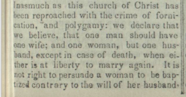 Joseph Smith's Polygamy Denials