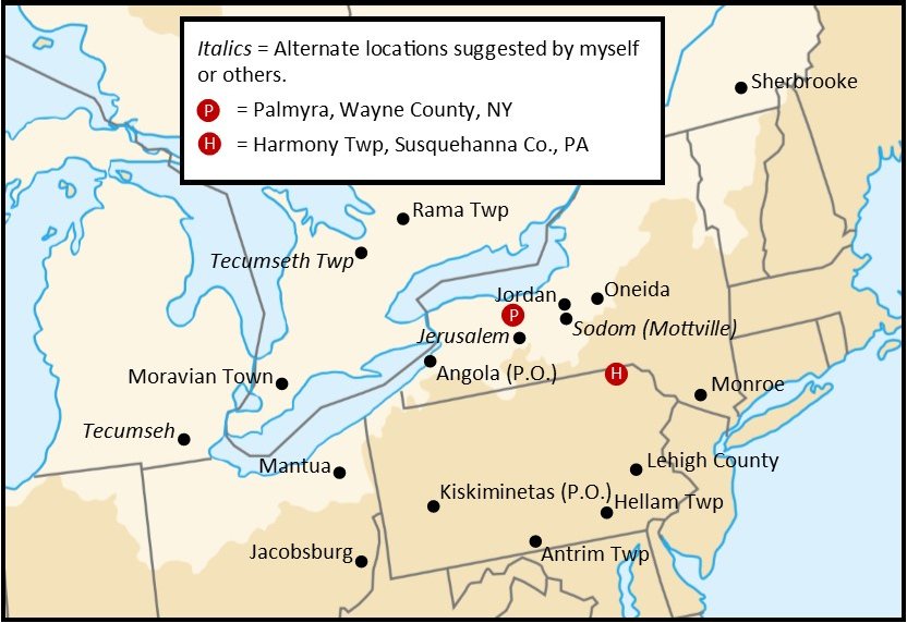 place names existing in 1829