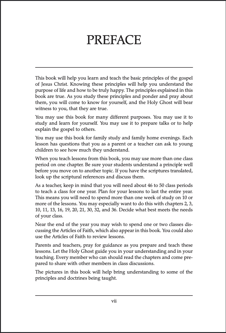 Preface, part 1, of Gospel Fundamentals
